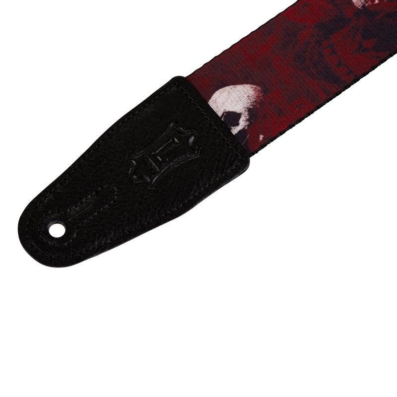 Levy's Leathers MPS2-093 2" Sonic-Artâ„¢ polyester guitar strap, genuine leather ends and tri-glide adjustment. - Image 2
